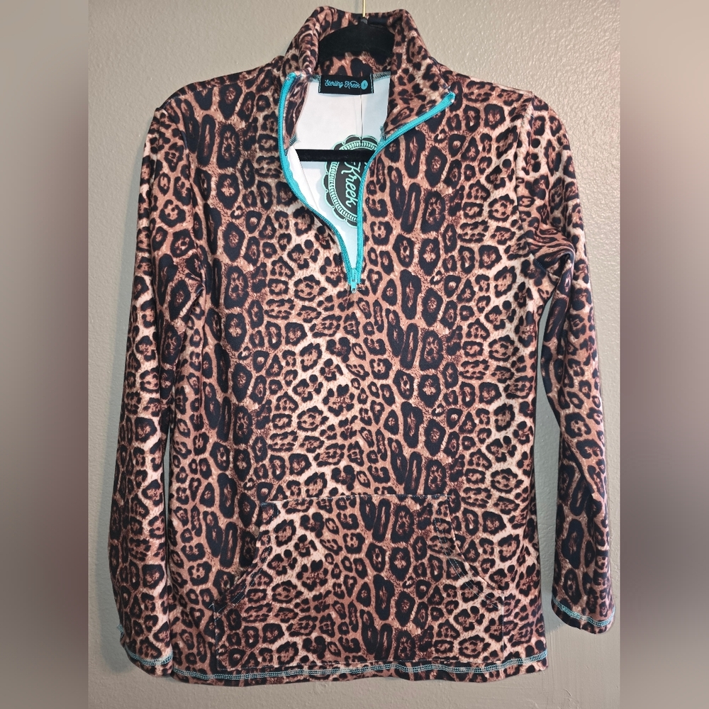 Sterling Kreek Leopard Print Pullover